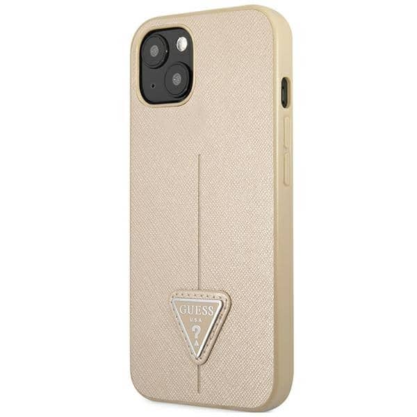 Guess SaffianoTriangle Logo - θήκη για Apple iPhone 14 - Μπεζ - Image 2