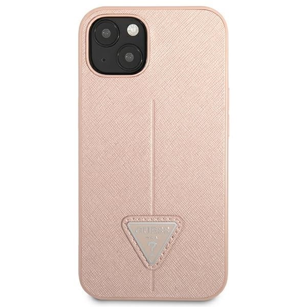 Guess SaffianoTriangle Logo - θήκη για Apple iPhone 14 Plus - Ροζ - Image 2