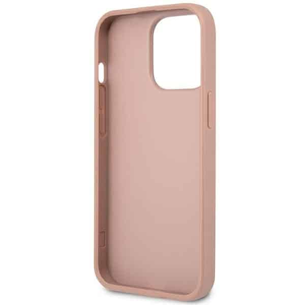 Guess SaffianoTriangle Logo - θήκη για Apple iPhone 14 Pro Max - Ροζ - Image 7