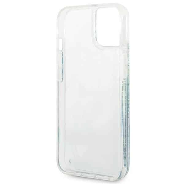 Guess Flower Liquid Glitter - θήκη για Apple iPhone 14 Plus - Πράσινο - Image 7