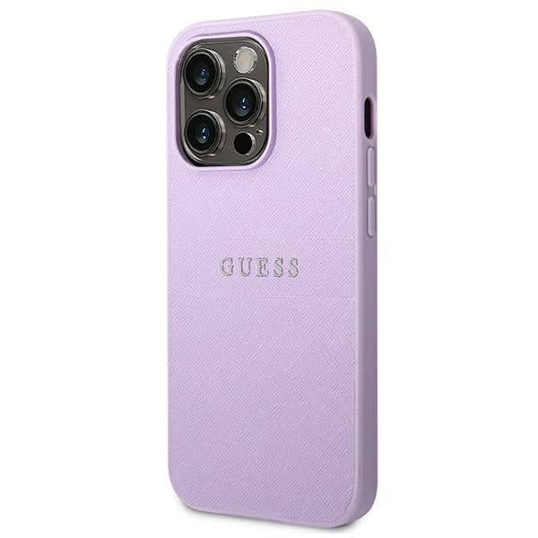 Guess Saffiano Strap - θήκη για Apple iPhone 14 Pro - Μωβ - Image 2
