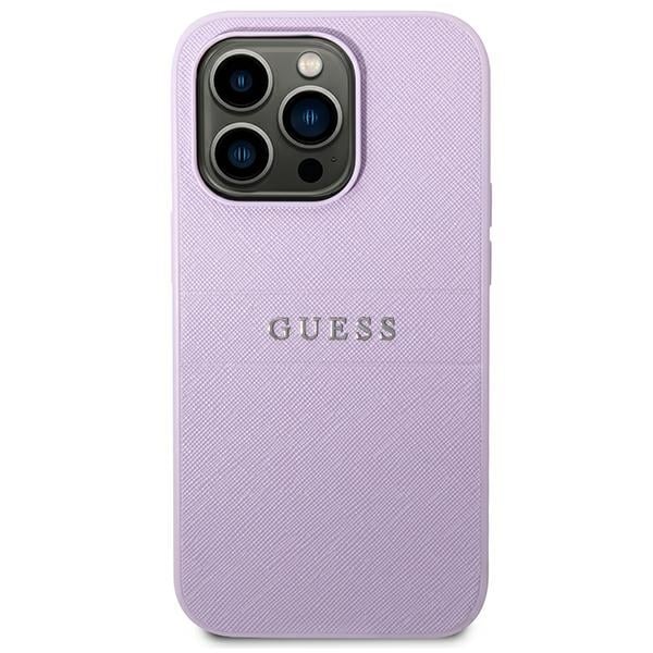 Guess Saffiano Strap - θήκη για Apple iPhone 14 Pro - Μωβ - Image 3