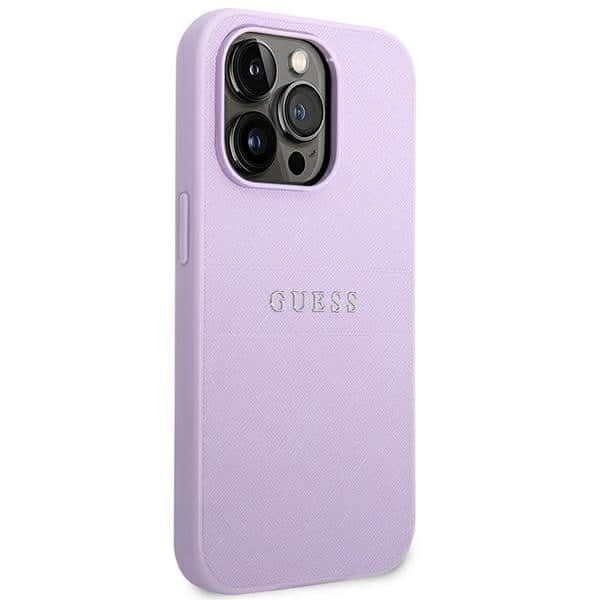 Guess Saffiano Strap - θήκη για Apple iPhone 14 Pro - Μωβ - Image 4