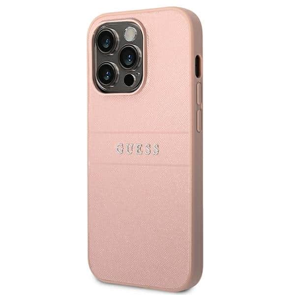 Guess Saffiano Strap - θήκη για Apple iPhone 14 Pro - Ροζ - Image 2