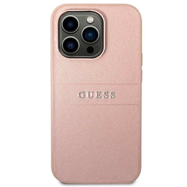 Guess Saffiano Strap - θήκη για Apple iPhone 14 Pro - Ροζ - Image 3