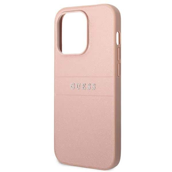 Guess Saffiano Strap - θήκη για Apple iPhone 14 Pro - Ροζ - Image 6