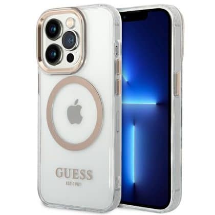 Guess Metal Outline MagSafe - θήκη για Apple iPhone 14 Pro Max - Διάφανο