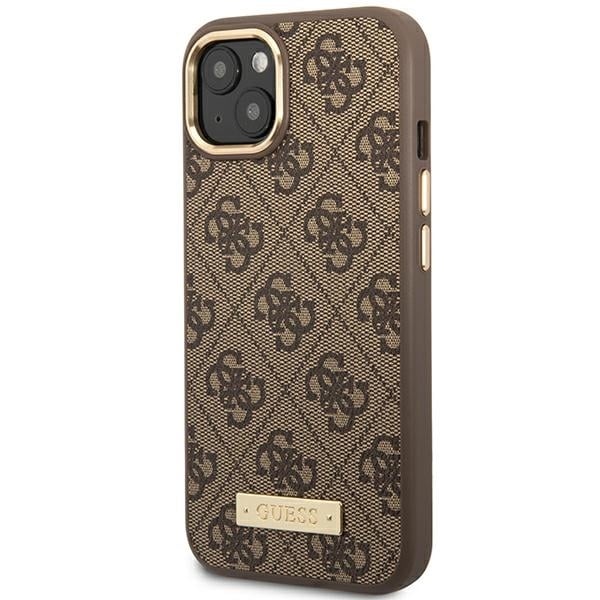 Guess Logo Plate MagSafe - θήκη για Apple iPhone 14 Plus - Καφέ - Image 2