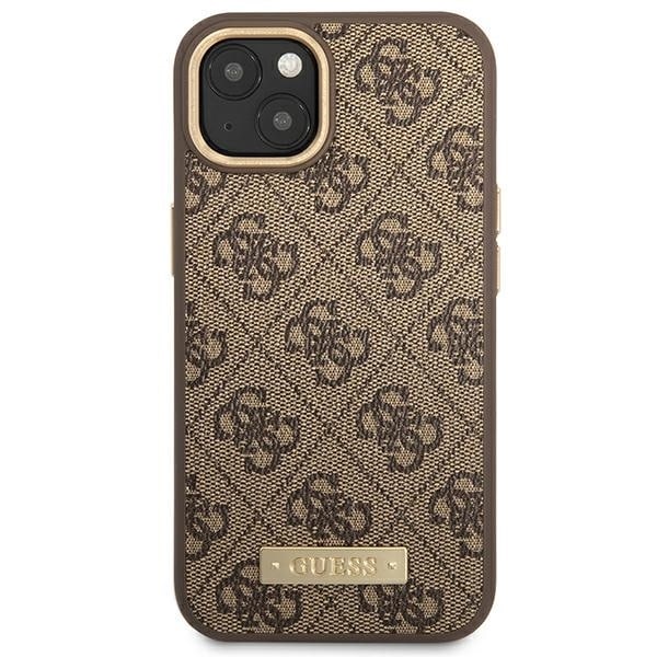 Guess Logo Plate MagSafe - θήκη για Apple iPhone 14 Plus - Καφέ - Image 3