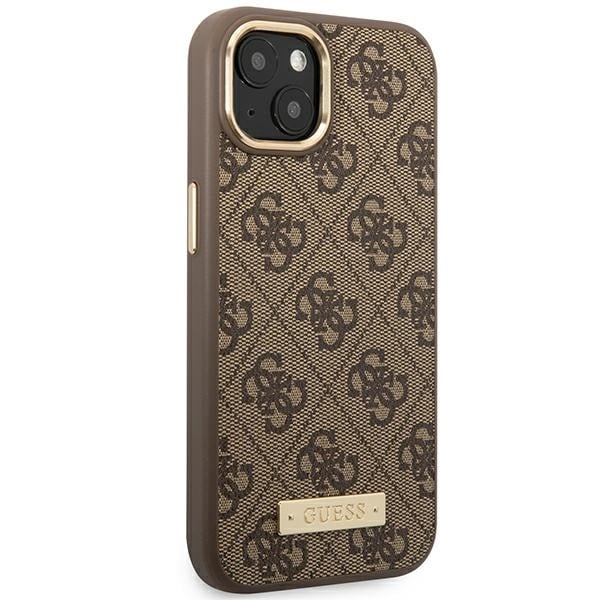 Guess Logo Plate MagSafe - θήκη για Apple iPhone 14 Plus - Καφέ - Image 4