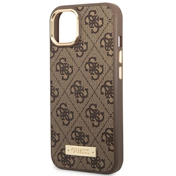 Guess Logo Plate MagSafe - θήκη για Apple iPhone 14 Plus - Καφέ - Image 6