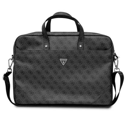 Guess Τσάντα GUCB15P4TK 16" μαύρη/ black Saffiano 4G Triangle Logo