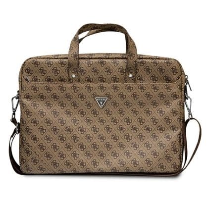 Guess Τσάντα GUCB15P4TW 16" καφέ/ brown Saffiano 4G Triangle Logo