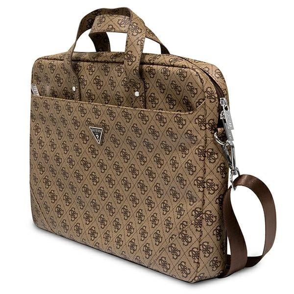 Guess Τσάντα GUCB15P4TW 16" καφέ/ brown Saffiano 4G Triangle Logo - Image 2