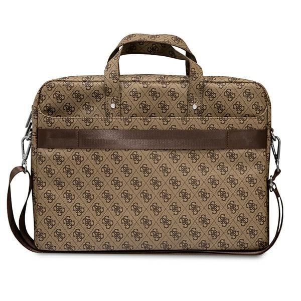 Guess Τσάντα GUCB15P4TW 16" καφέ/ brown Saffiano 4G Triangle Logo - Image 3