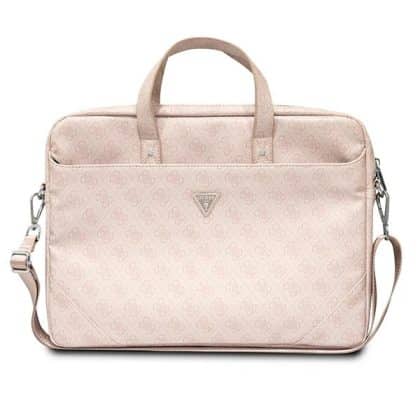 Guess Τσάντα GUCB15P4TP 16" ροζ/ pink Saffiano 4G Triangle Logo