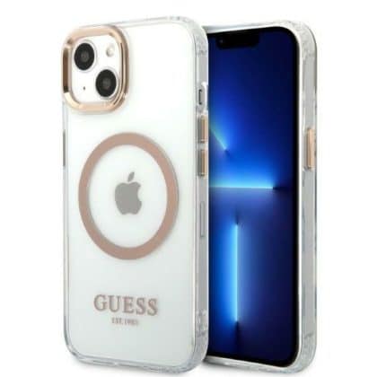 Guess Metal Outline MagSafe - θήκη για Apple iPhone 13 - Διάφανο