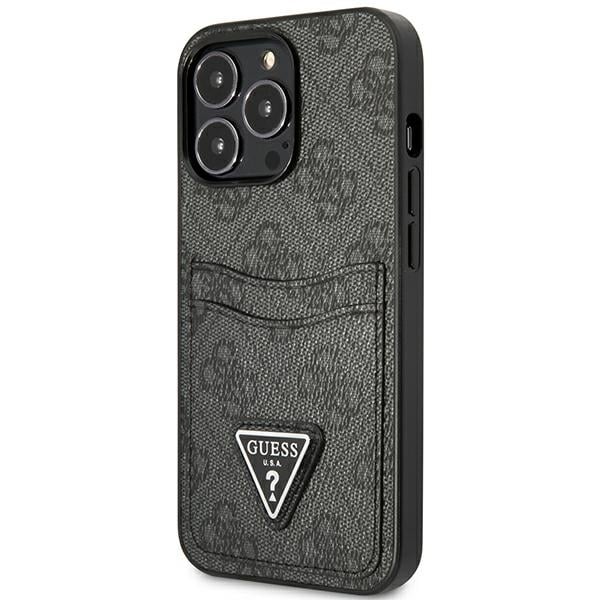 Guess 4G Double Card Triangle Logo - θήκη για Apple iPhone 13 / Pro - Μαύρο - Image 2