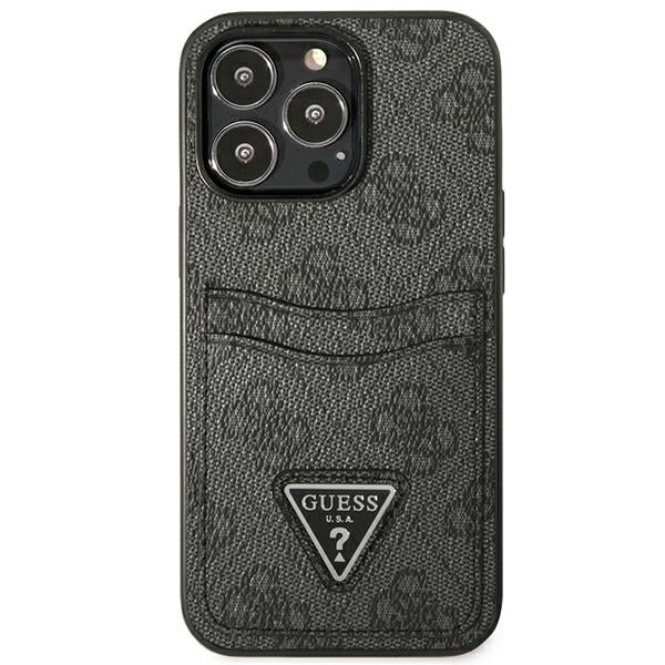 Guess 4G Double Card Triangle Logo - θήκη για Apple iPhone 13 / Pro - Μαύρο - Image 3