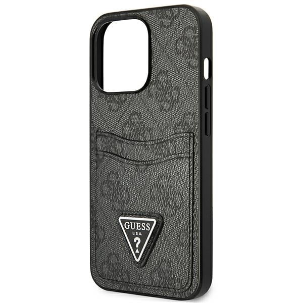 Guess 4G Double Card Triangle Logo - θήκη για Apple iPhone 13 / Pro - Μαύρο - Image 6