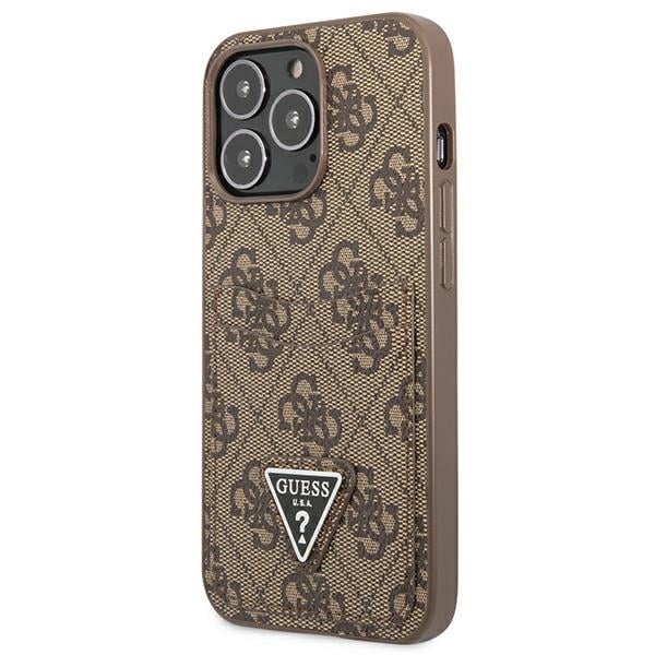 Guess Triangle Logo Cardslot - θήκη για Apple iPhone 13 Pro / - Καφέ - Image 2