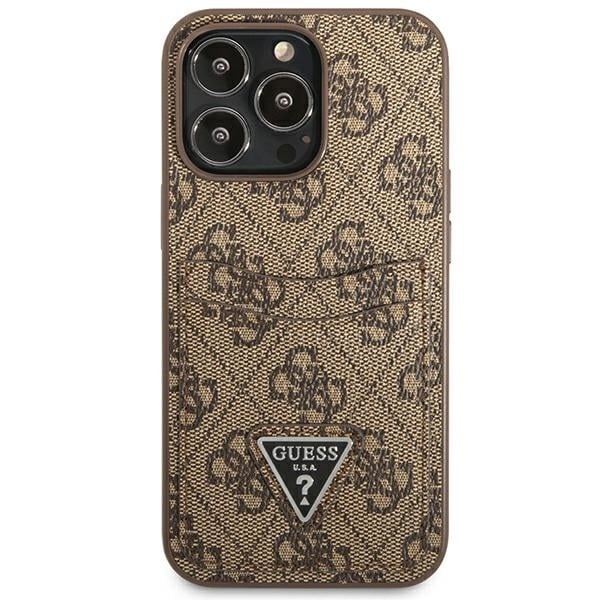 Guess Triangle Logo Cardslot - θήκη για Apple iPhone 13 Pro / - Καφέ - Image 3