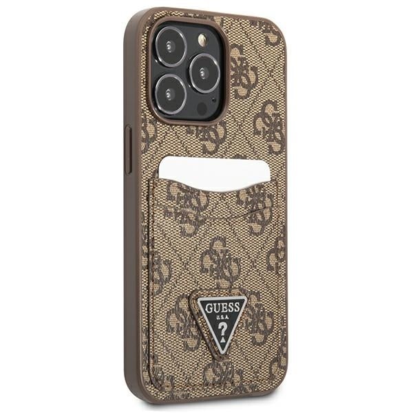 Guess Triangle Logo Cardslot - θήκη για Apple iPhone 13 Pro / - Καφέ - Image 4