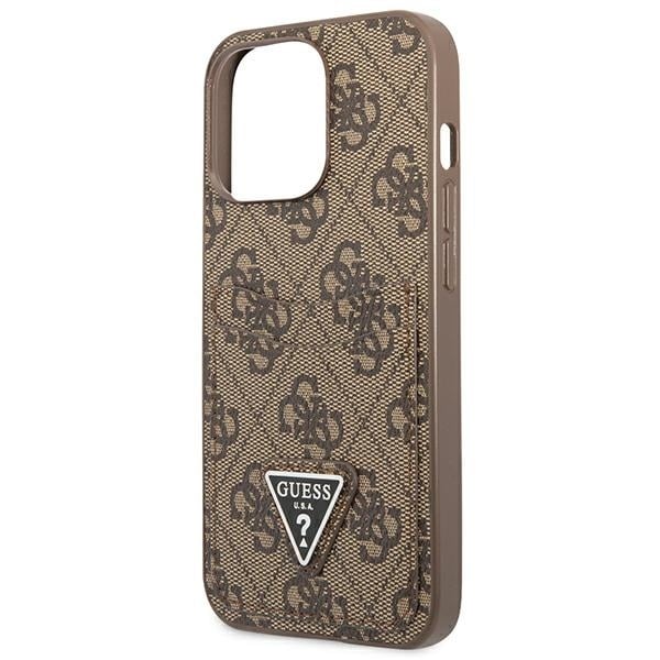 Guess Triangle Logo Cardslot - θήκη για Apple iPhone 13 Pro / - Καφέ - Image 6