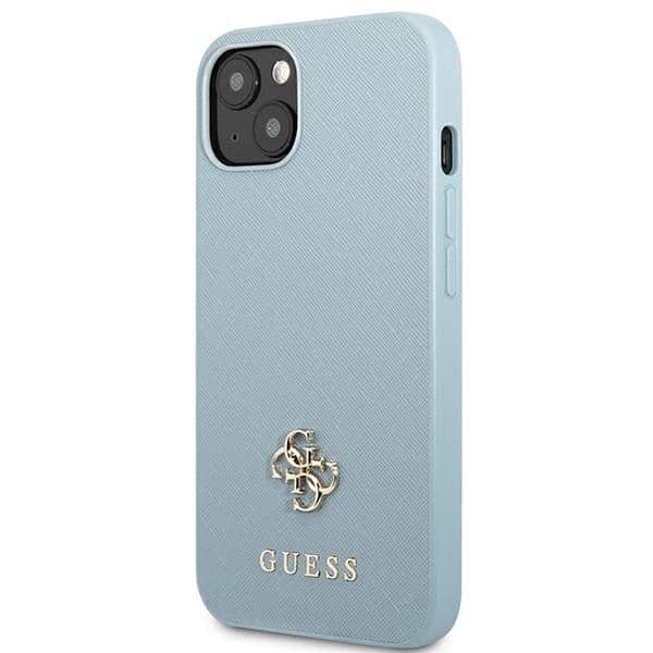Guess Saffiano 4G Small Metal Logo - θήκη για Apple iPhone 13 mini - Μπλε - Image 2