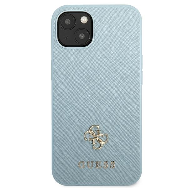 Guess Saffiano 4G Small Metal Logo - θήκη για Apple iPhone 13 mini - Μπλε - Image 3