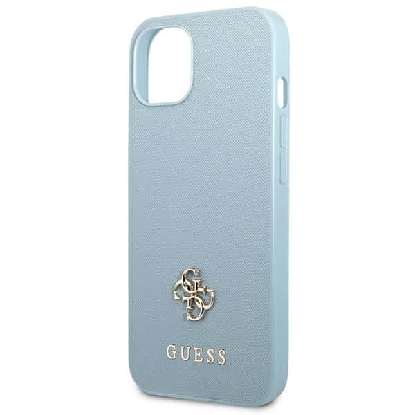 Guess Saffiano 4G Small Metal Logo - θήκη για Apple iPhone 13 mini - Μπλε - Image 6