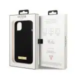 Guess Silicone Logo Plate MagSafe - θήκη για Apple iPhone 13 mini - Μαύρο - Image 8