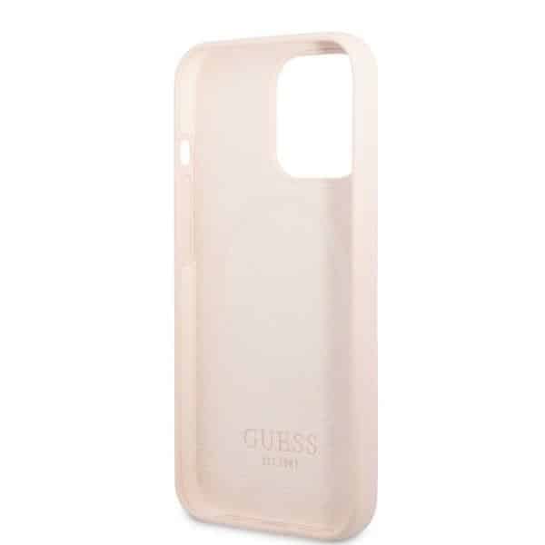 Guess Silicone Logo Plate MagSafe - Apple iPhone 13 Pro Max - Ροζ - Image 7