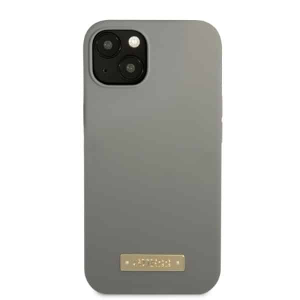 Guess Silicone Logo Plate MagSafe - θήκη για Apple iPhone 13 mini - Γκρι - Image 3