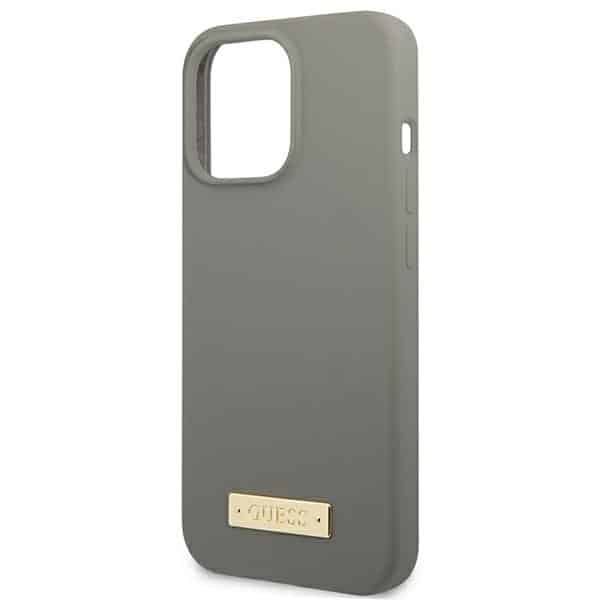 Guess Silicone Logo Plate MagSafe - θήκη για Apple iPhone 13 Pro / - Γκρι - Image 6