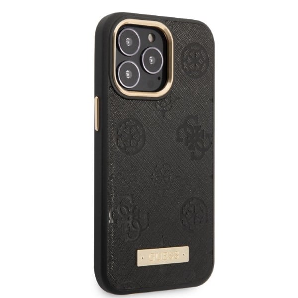 Guess Peony Logo Plate MagSafe - θήκη για Apple iPhone 13 Pro / - Μαύρο - Image 4