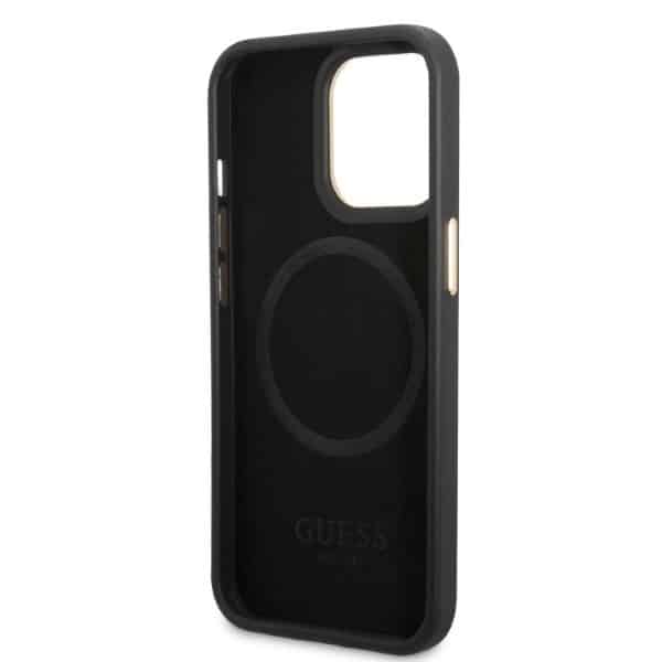 Guess Peony Logo Plate MagSafe - θήκη για Apple iPhone 13 Pro / - Μαύρο - Image 7