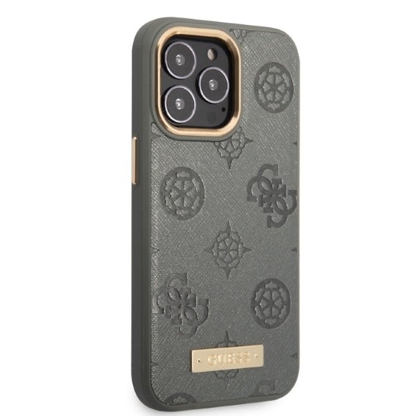 Guess Peony Logo Plate MagSafe - θήκη για Apple iPhone 13 Pro / - Γκρι - Image 4