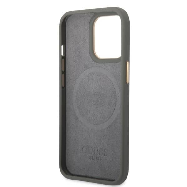 Guess Peony Logo Plate MagSafe - θήκη για Apple iPhone 13 Pro / - Γκρι - Image 7