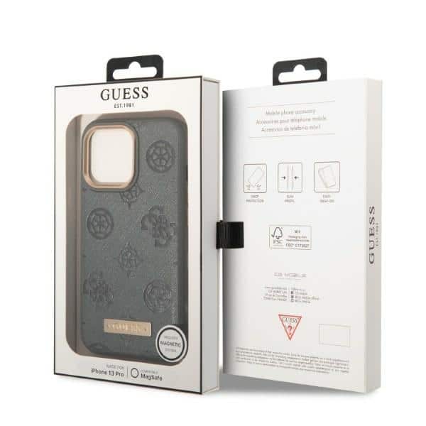 Guess Peony Logo Plate MagSafe - θήκη για Apple iPhone 13 Pro / - Γκρι - Image 8