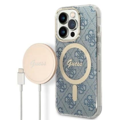 Guess Print MagSafe - θήκη για Apple iPhone 14 Pro - Μπλε