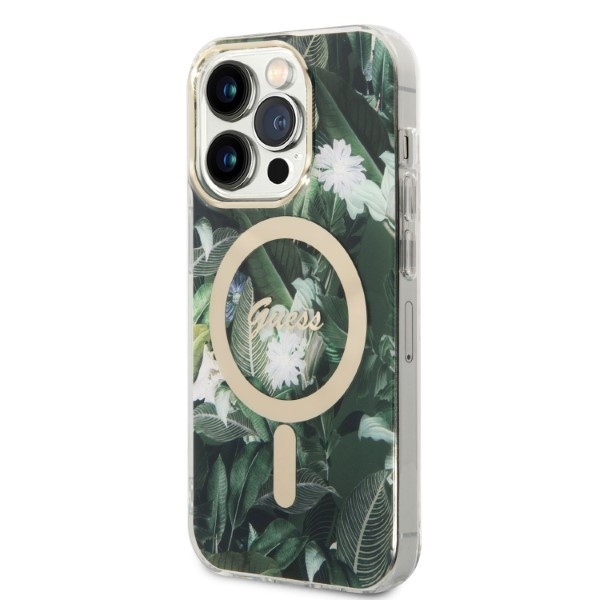 Guess Jungle MagSafe - θήκη για Apple iPhone 14 Pro - Πράσινο - Image 2