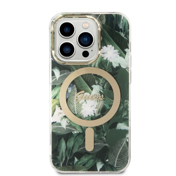 Guess Jungle MagSafe - θήκη για Apple iPhone 14 Pro - Πράσινο - Image 3