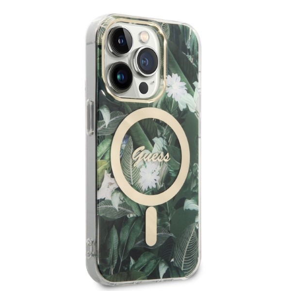 Guess Jungle MagSafe - θήκη για Apple iPhone 14 Pro - Πράσινο - Image 4