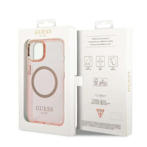 Guess Translucent - θήκη για Apple iPhone 14 Plus - Ροζ - Image 8