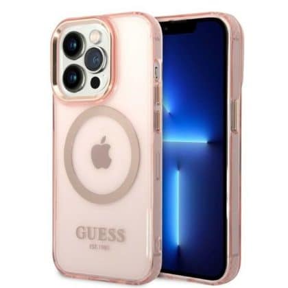 Guess Translucent - θήκη για Apple iPhone 14 Pro - Ροζ