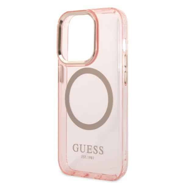 Guess Translucent - θήκη για Apple iPhone 14 Pro - Ροζ - Image 6
