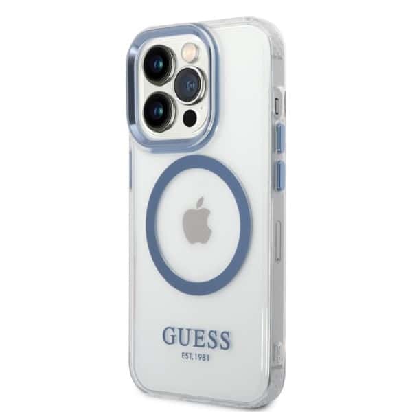 Guess Metal Outline MagSafe - θήκη για Apple iPhone 14 Pro Max - Μπλε - Image 2