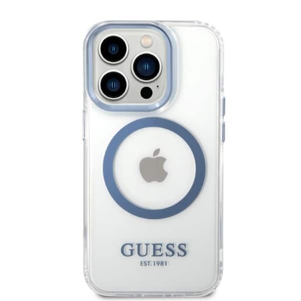 Guess Metal Outline MagSafe - θήκη για Apple iPhone 14 Pro Max - Μπλε - Image 3