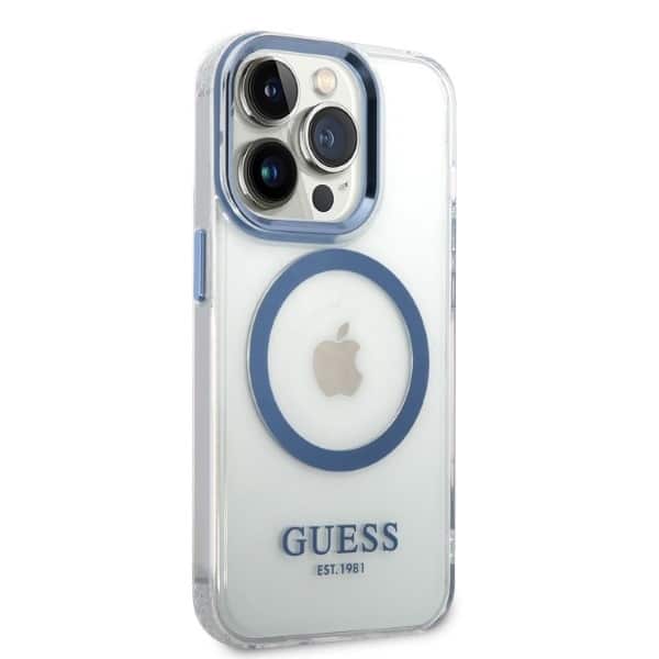 Guess Metal Outline MagSafe - θήκη για Apple iPhone 14 Pro Max - Μπλε - Image 4